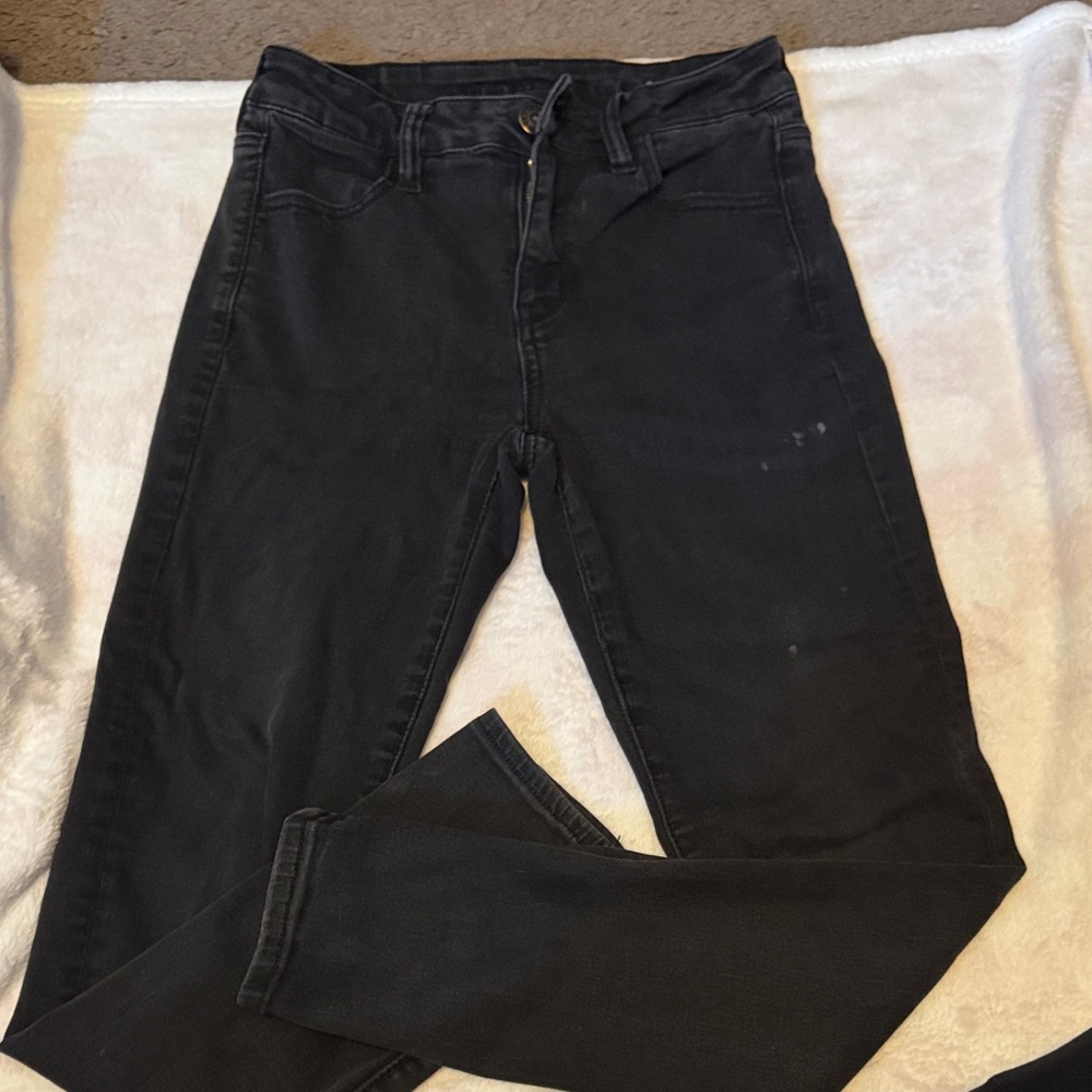 American Eagle Outfitters Black Straight Leg Jeans